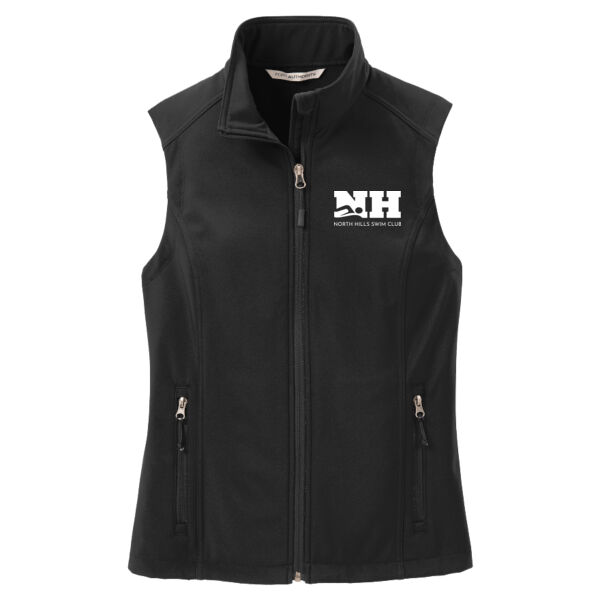 Printed North Hills Swim Club - Ladies Core Soft Shell Vest Thumbnail
