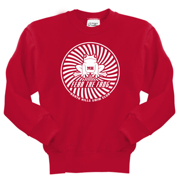 Choose Your Printed Logo - Youth Core Fleece Crewneck Sweatshirt Thumbnail